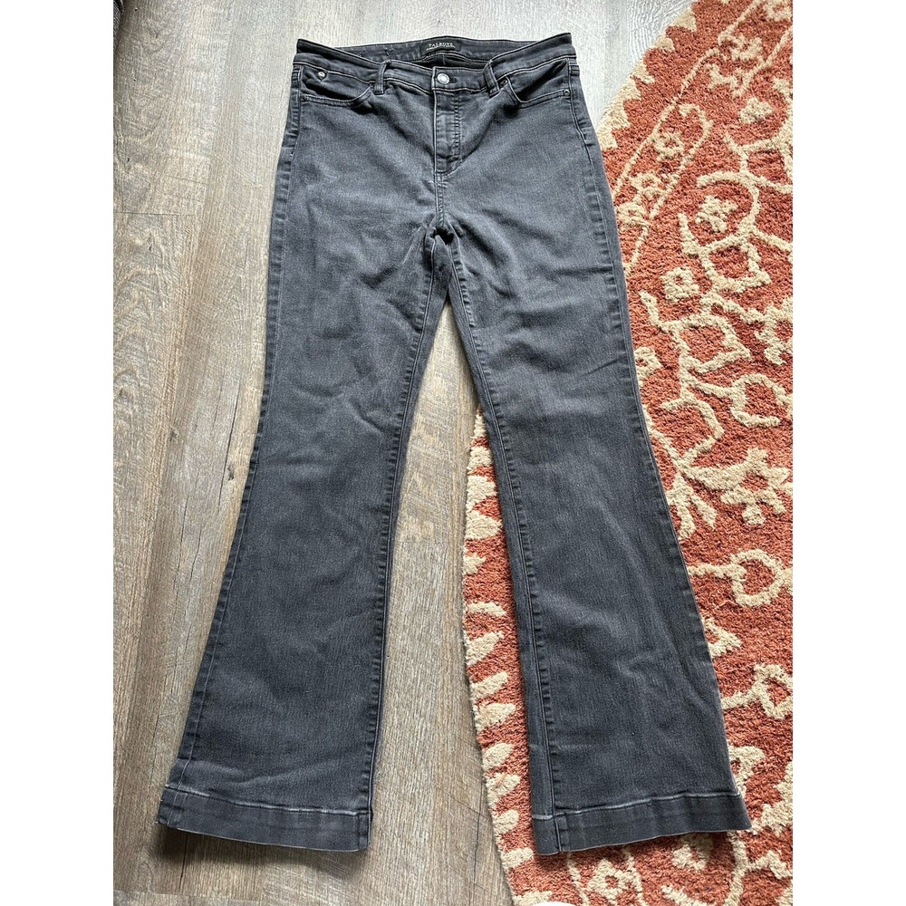 Talbots Flawless Five‎ Pocket Jeans 8 10 Faded Black Grey